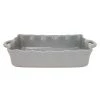 CASAFINA LG. RECT. RUFFLED BAKER - GRAY
