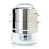 Euro Cuisine FS2500 Electric Food Steamer, White/Stainless Steel ELECTRICS