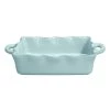 CASAFINA MED. RECT. RUFFLED BAKER - BLUE BAKEWARE