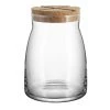 KOSTA BODA BRUK JAR WITH CORK CLEAR LG HOME