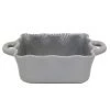 BAKEWARE CASAFINA SQUARE RUFFLED BAKER - GRAY