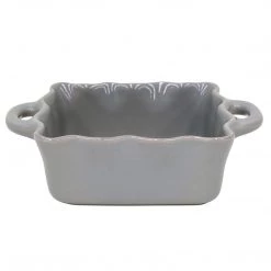 BAKEWARE CASAFINA SQUARE RUFFLED BAKER - GRAY