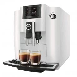 Jura E6 Piano White Super Automatic Coffee Center COFFEE & TEA
