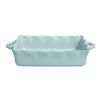 CASAFINA LG. RECT. RUFFLED BAKER - BLUE