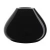 Orrefors Ebon Black Sculpture Vase , 7.5" High X 11.4" Wide