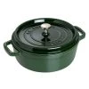 COOKWARE STAUB Shallow Wide Round Cocotte, Basil