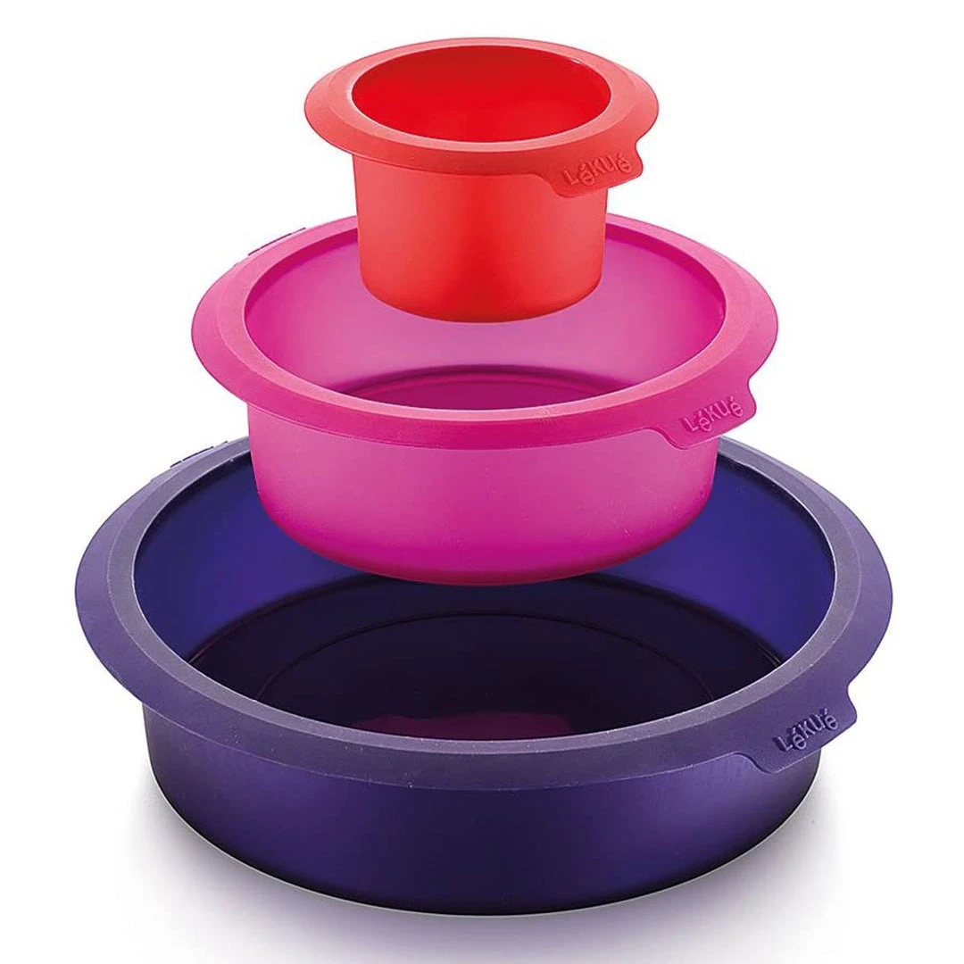 Lekue Surprise Tiered Cake Kit 3 Lekue Surprise Tiered Cake Kit