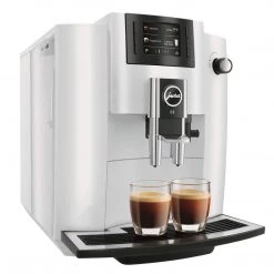Jura E6 Piano White Super Automatic Coffee Center COFFEE & TEA