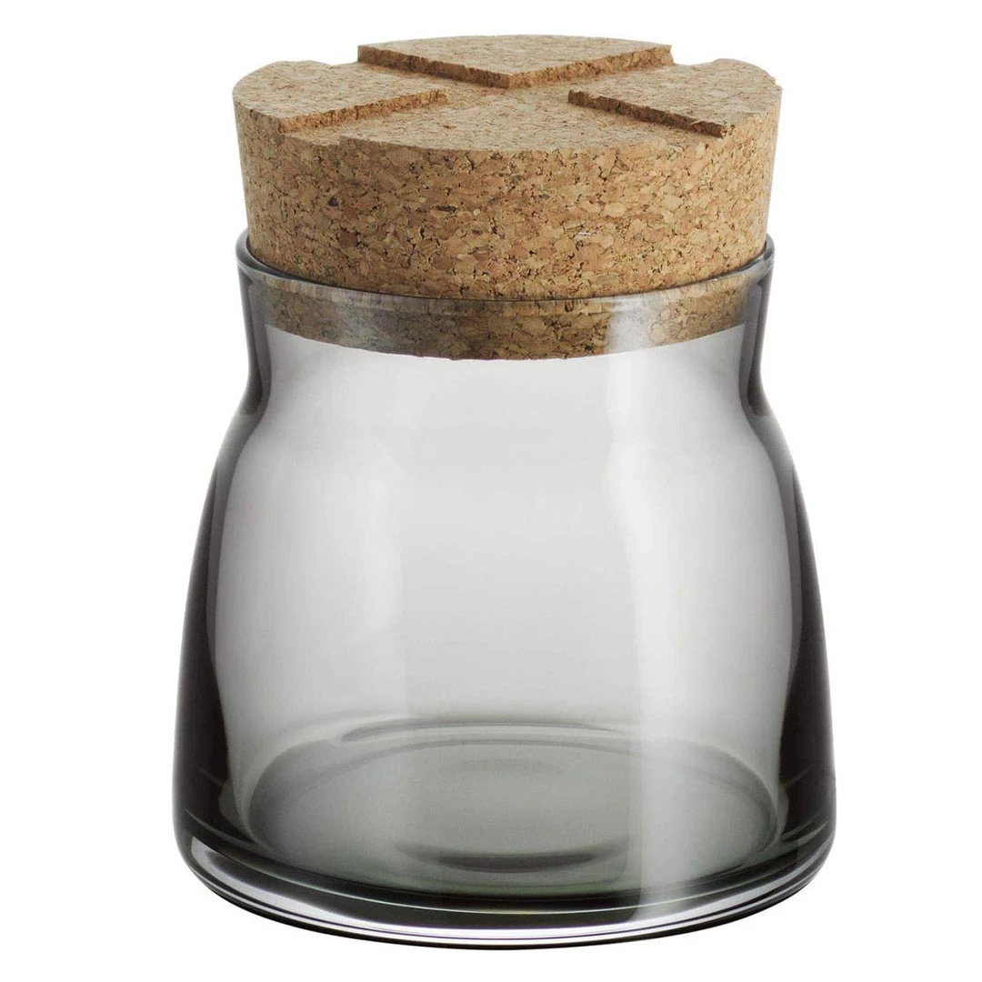 KOSTA BODA BRUK JAR WITH CORK GREY SM 3 KOSTA BODA BRUK JAR WITH CORK GREY SM