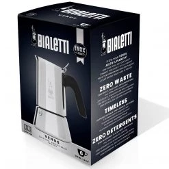 Bialetti Venus 6-Cup Stainless Steel Induction-Capable Stovetop Espresso Maker, Silver COFFEE & TEA 18 Bialetti Venus 6-Cup Stainless Steel Induction-Capable Stovetop Espresso Maker, Silver COFFEE & TEA