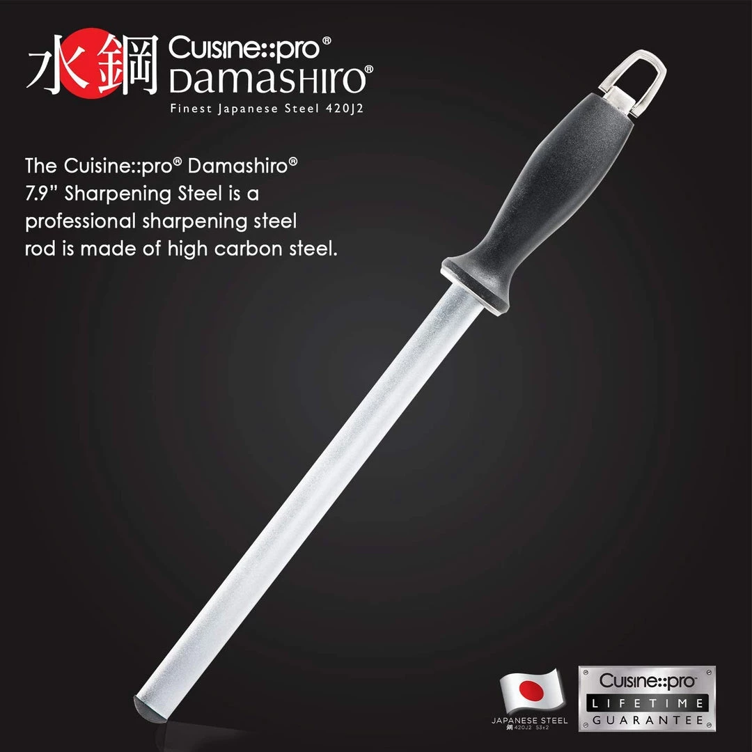 Cuisine::pro Damashiro Sharpening Steel 20Cm 4 Cuisine::pro Damashiro Sharpening Steel 20Cm