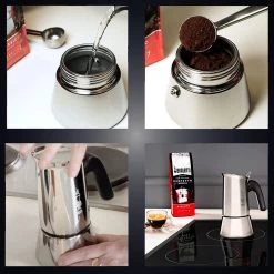 Bialetti Venus 6-Cup Stainless Steel Induction-Capable Stovetop Espresso Maker, Silver COFFEE & TEA 14 Bialetti Venus 6-Cup Stainless Steel Induction-Capable Stovetop Espresso Maker, Silver COFFEE & TEA