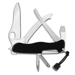 Victorinox Swiss Army Rescue Tool Pocket Knife With Pouch, Black CUTLERY