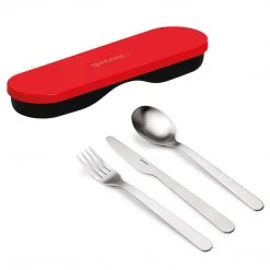 Guzzini Guzzinchesi TRAVEL CUTLERY STORE&GO COL. RED Red 0,79x7,48x7,48 Inches.