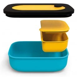 GUZZINI LUNCH BOX WITH CASE Ochre 2,76x7,87x7,87 Inches.