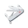 CUTLERY Victorinox Swiss Army Farmer Pocket Knife (Silver Alox Ribbed) , 93mm