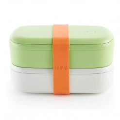 BRANDS Lekue Citrus Fruit Lunchbox-To-Go Travel Container Set Reusable Lunch Bag