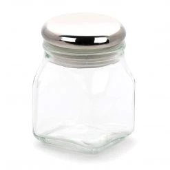 RSVP Airtight Glass Spice Jar W/Stainless Steel Lid