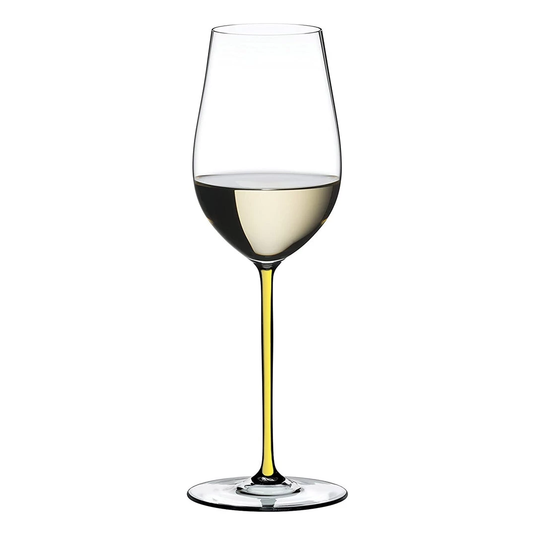 Riedel Fatto A Mano Riesling/Zinfandel Wine Glass, Yellow TABLETOP & BAR 3 Riedel Fatto A Mano Riesling/Zinfandel Wine Glass, Yellow TABLETOP & BAR