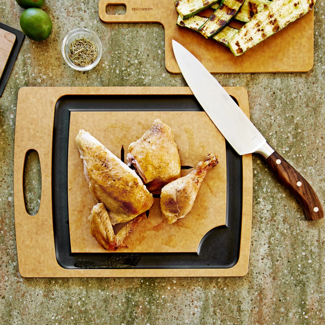 Epicurean COOKWARE Epicure Carving Series 14.5'' X 11.25'' Cutting Board - Natural/Slate 5 Epicurean COOKWARE Epicure Carving Series 14.5'' X 11.25'' Cutting Board - Natural/Slate