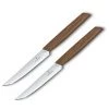 CUTLERY Victorinox Swiss Modern 2-Piece Steak Knife Set, 5", Walnut Wood