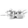 Green Pan GreenPan Venice Pro Stainless Steel Healthy Ceramic Nonstick Light Gray Cookware Pots And Pans Set, 7-Piece