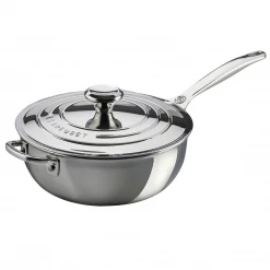 Le Creuset Stainless Steel 3.5-Quart Saucier Pan COOKWARE