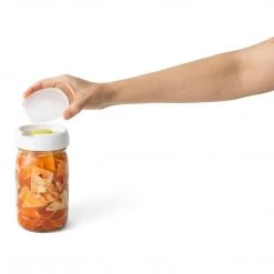 COOKWARE Chef'n Quickler Fermentation Lid For Wide Mouth Mason Jars, White