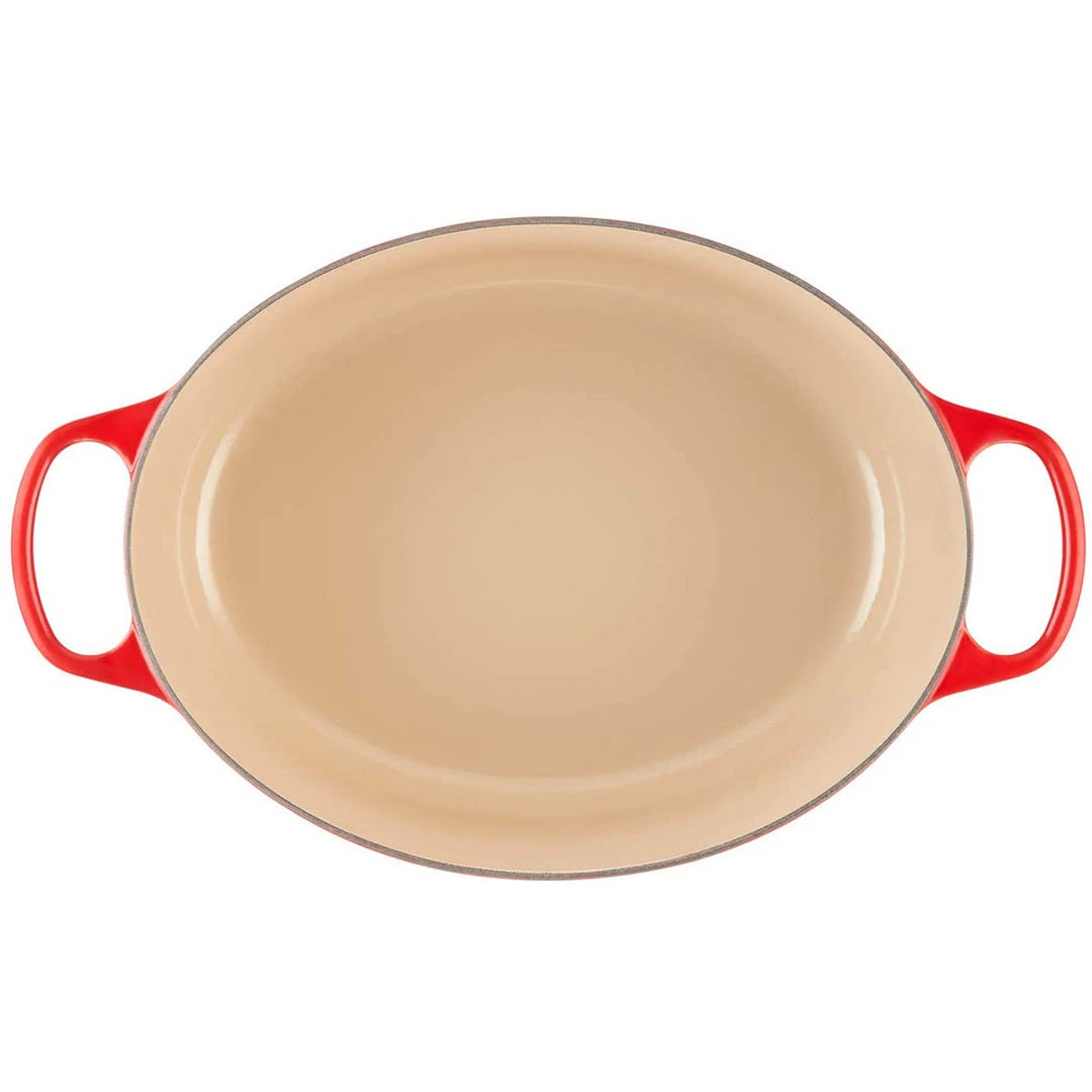COOKWARE Le Creuset 9.5 Qt. Signature Oval Dutch Oven - Cerise 8 COOKWARE Le Creuset 9.5 Qt. Signature Oval Dutch Oven - Cerise