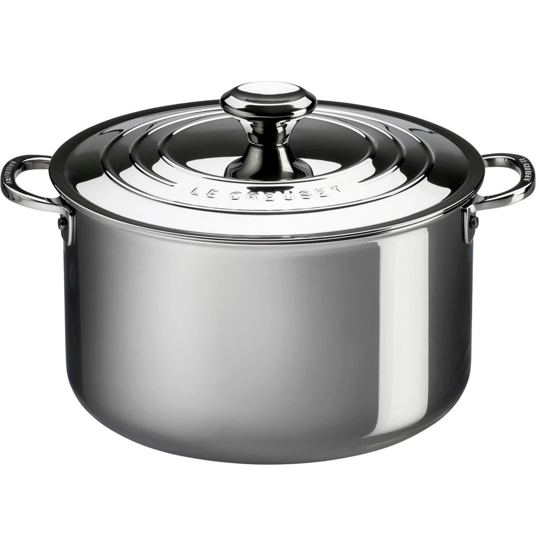 Le Creuset Stainless Steel 7-Quart Stockpot COOKWARE 3 Le Creuset Stainless Steel 7-Quart Stockpot COOKWARE