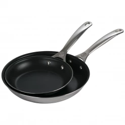 COOKWARE Le Creuset Nonstick Stainless Steel Fry Pans, Set Of 2