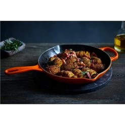 Le Creuset 10.25'' Signature Iron Handle Skillet - Flame COOKWARE
