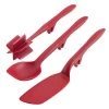 COOKWARE Rachael Ray Tools And Gadgets Lazy Crush & Chop, Flexi Turner, And Scraping Spoon Set / Cooking Utensils - 3 Piece, Red