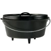 COOKWARE Lodge 12''/8-Quart Deep Camp Dutch Oven