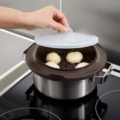 Lekue Steamed Bread Bun Cooker. Microperforated Steamer For Creating Steam Buns, Brown 15 Lekue Steamed Bread Bun Cooker. Microperforated Steamer For Creating Steam Buns, Brown