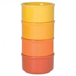 Now Designs Ramekins, Orange/Yellow, Set Of 4