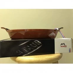 Staub 12.5 Inch Oval Roasting Dish, ROUGE COOKWARE