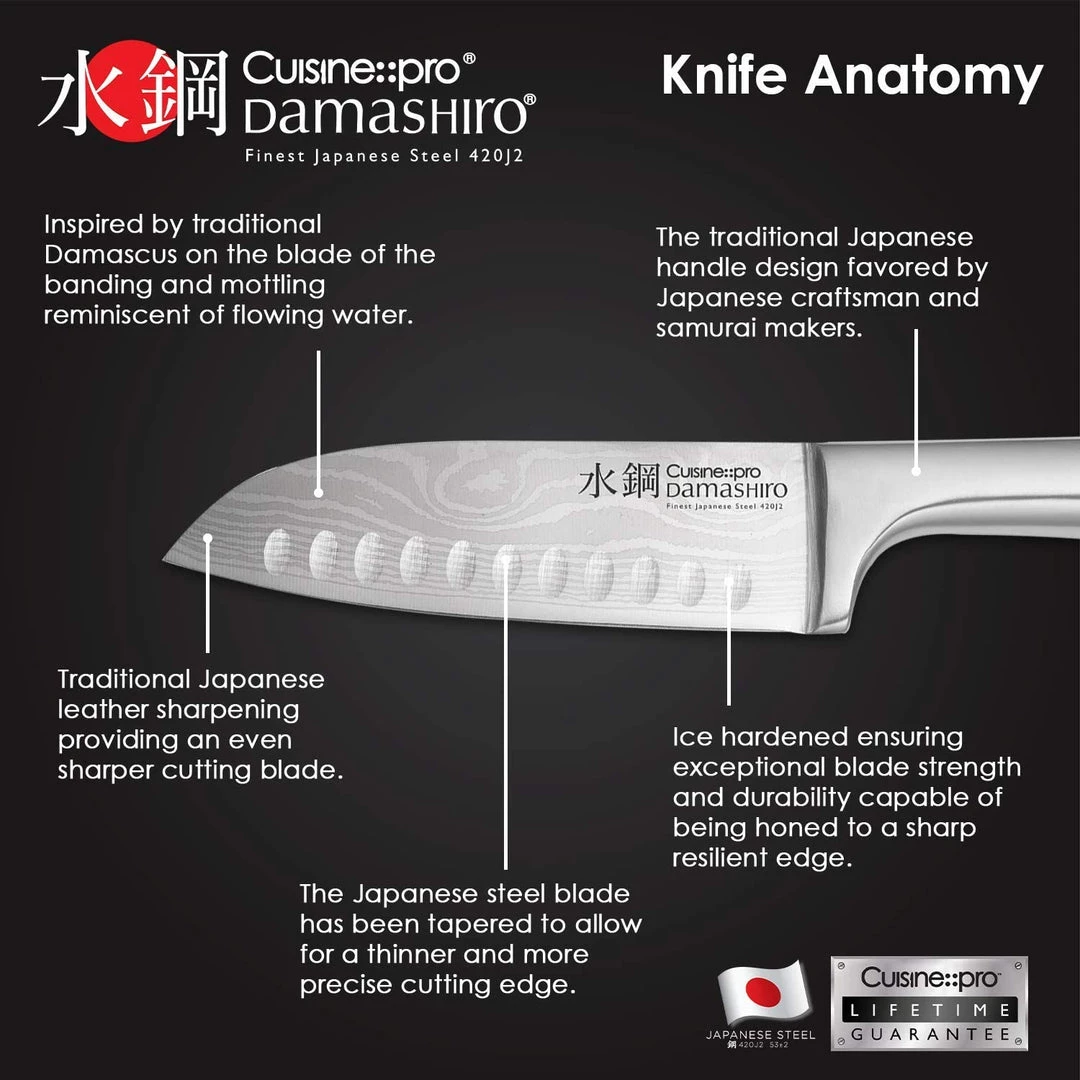 CUTLERY Cuisine::pro Damashiro Santoku Knife 14Cm 6 CUTLERY Cuisine::pro Damashiro Santoku Knife 14Cm