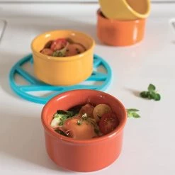 Now Designs Ramekins, Orange/Yellow, Set Of 4