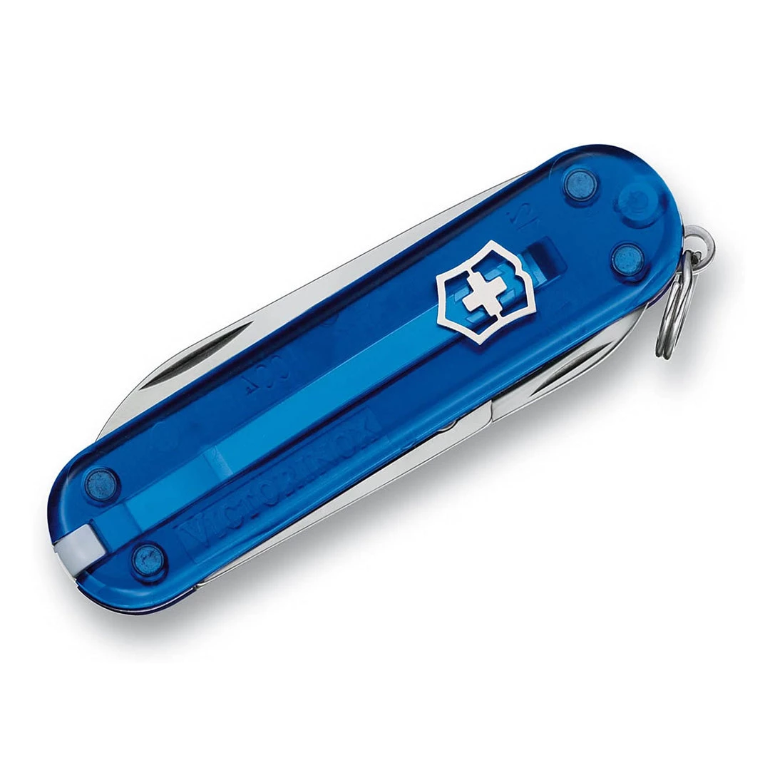 CUTLERY Victorinox Swiss Army Classic SD Pocket Knife, Translucent Sapphire 4 CUTLERY Victorinox Swiss Army Classic SD Pocket Knife, Translucent Sapphire