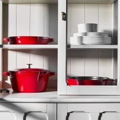 Staub Cast Iron 4-pc Stackable Set - Cherry COOKWARE