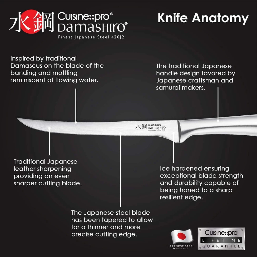 Cuisine::pro Damashiro Filleting Knife 20Cm CUTLERY 5 Cuisine::pro Damashiro Filleting Knife 20Cm CUTLERY