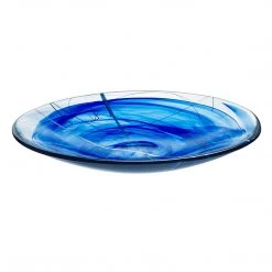 KOSTA BODA CONTRAST PLATTER BLUE
