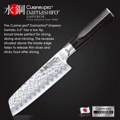 Cuisine::pro Damashiro Emperor Santoku 14Cm