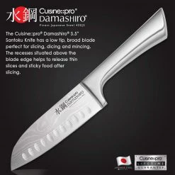CUTLERY Cuisine::pro Damashiro Santoku Knife 14Cm 8 CUTLERY Cuisine::pro Damashiro Santoku Knife 14Cm