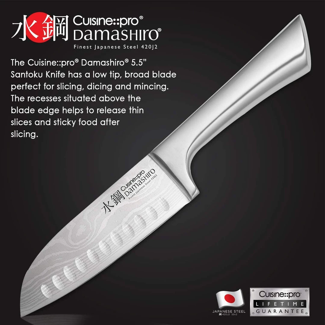 CUTLERY Cuisine::pro Damashiro Santoku Knife 14Cm 4 CUTLERY Cuisine::pro Damashiro Santoku Knife 14Cm