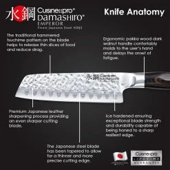 Cuisine::pro Damashiro Emperor Santoku 14Cm