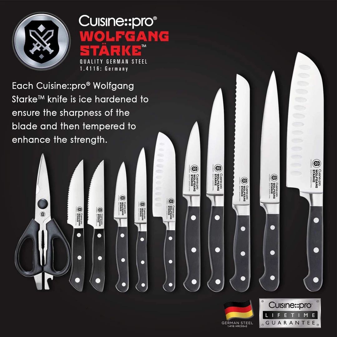 Cuisine::pro Wolfgang Starke Kutchin Knife Block 11Pc CUTLERY 6 Cuisine::pro Wolfgang Starke Kutchin Knife Block 11Pc CUTLERY