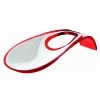 Guzzini Guzzinchesi TWO-TONE LADLE REST Clear Red 1,77x9,45x9,45 Inches. COOKS TOOLS