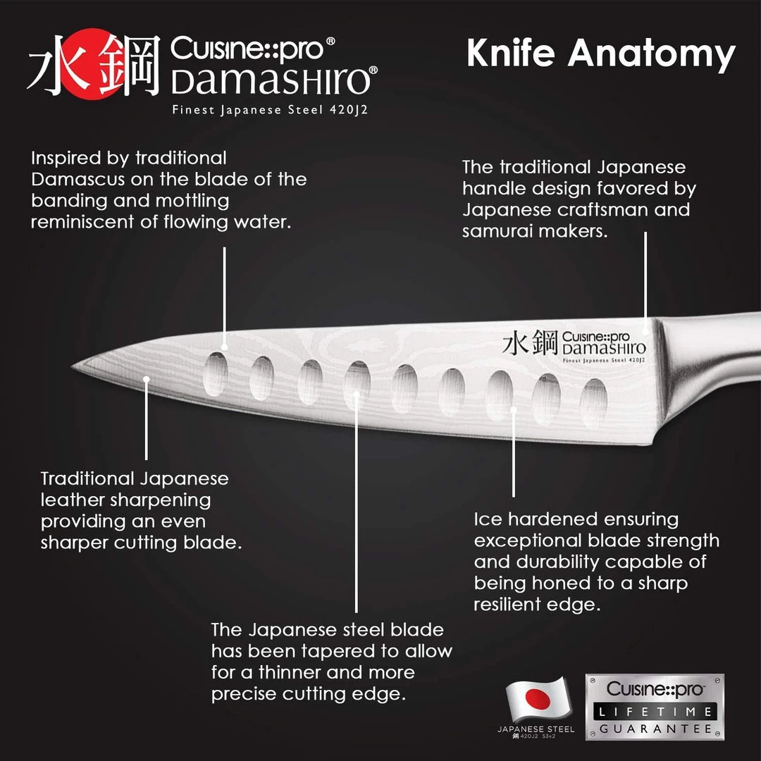 CUTLERY Cuisine::pro Damashiro Utility Knife 12Cm 4 CUTLERY Cuisine::pro Damashiro Utility Knife 12Cm
